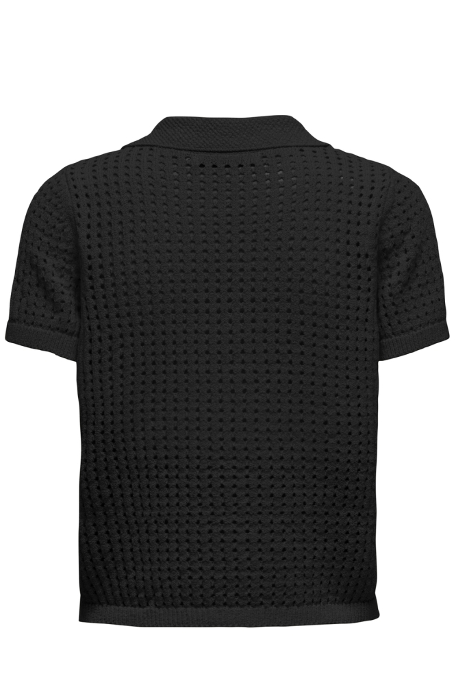ONLANNASOFIA LIFE SS LONG POLO KNT 15354851 BLACK